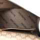 BALENCIAGA X GUCCI GG Supreme Monogram Small Hourglass Top Handle Bag Beige Ebony BALENCIAGA X GUCCI GG Supreme Monogram Small Hourglass Top Handle Bag Beige Ebony