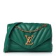 LOUIS VUITTON Calfskin New Wave Chain Bag MM Emerald LOUIS VUITTON Calfskin New Wave Chain Bag MM Emerald