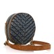 SAINT LAURENT Denim Quilted Monogram Round Crossbody Bag Rodeo Blue SAINT LAURENT Denim Quilted Monogram Round Crossbody Bag Rodeo Blue