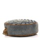 SAINT LAURENT Denim Quilted Monogram Round Crossbody Bag Rodeo Blue SAINT LAURENT Denim Quilted Monogram Round Crossbody Bag Rodeo Blue
